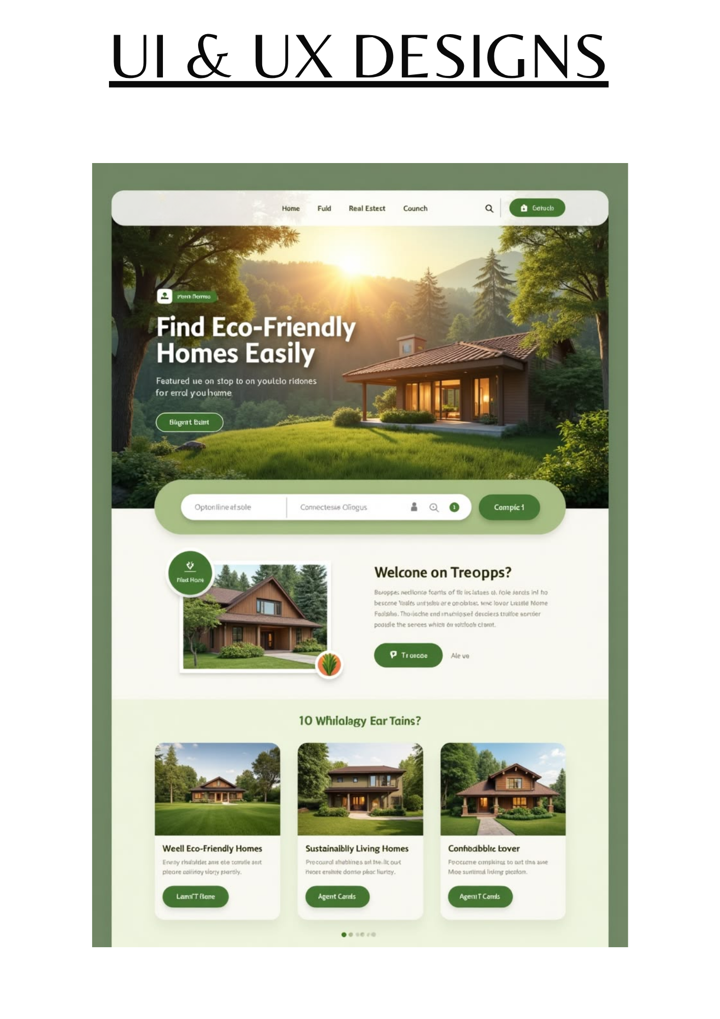 Treopps Eco Real Estate Web Portal UI/UX